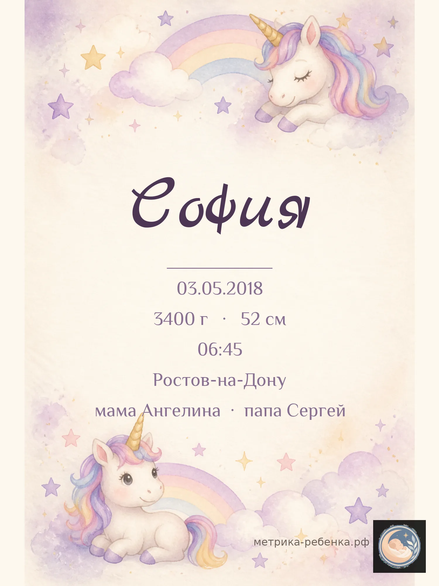 Метрика София