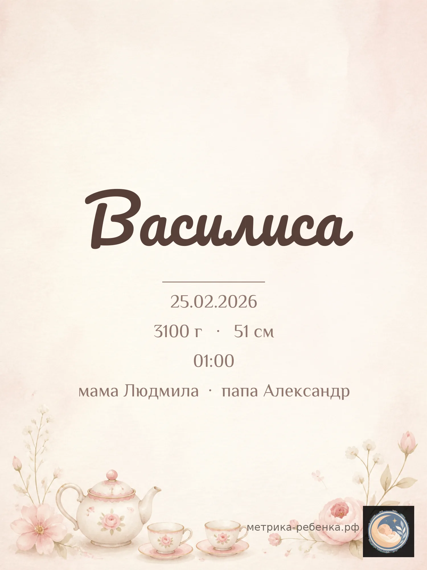 Метрика Василиса