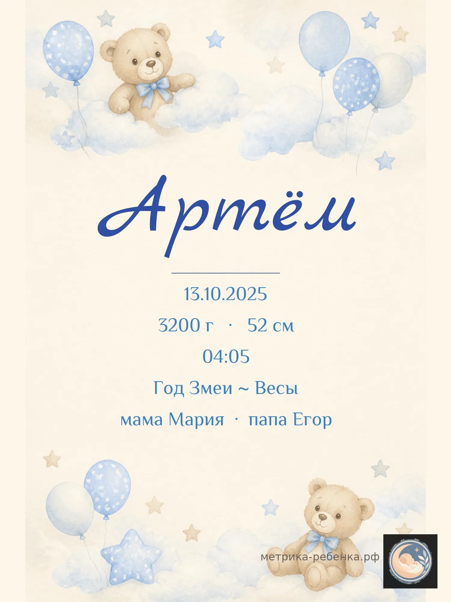 Метрика Артём