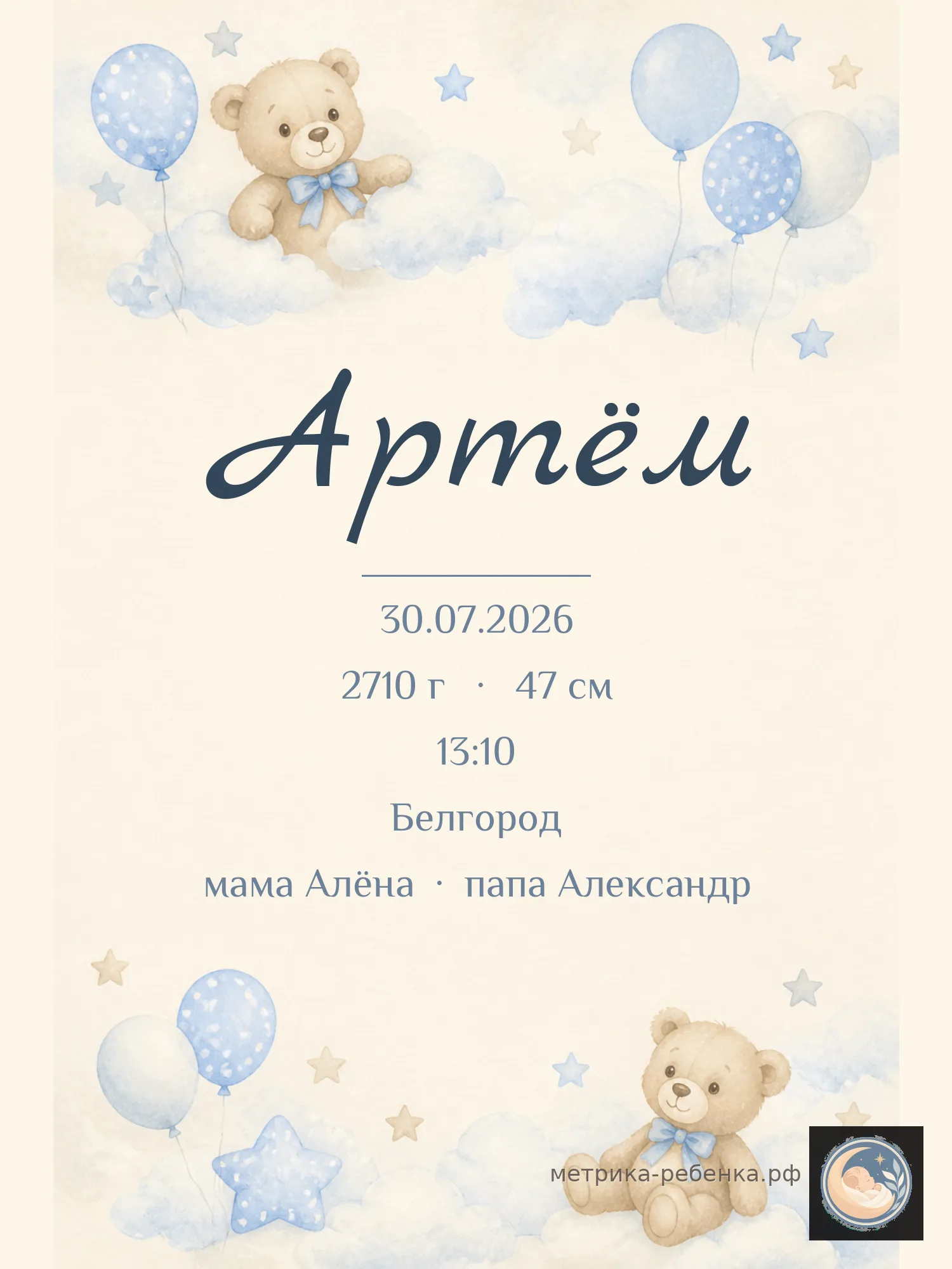 Метрика Артём
