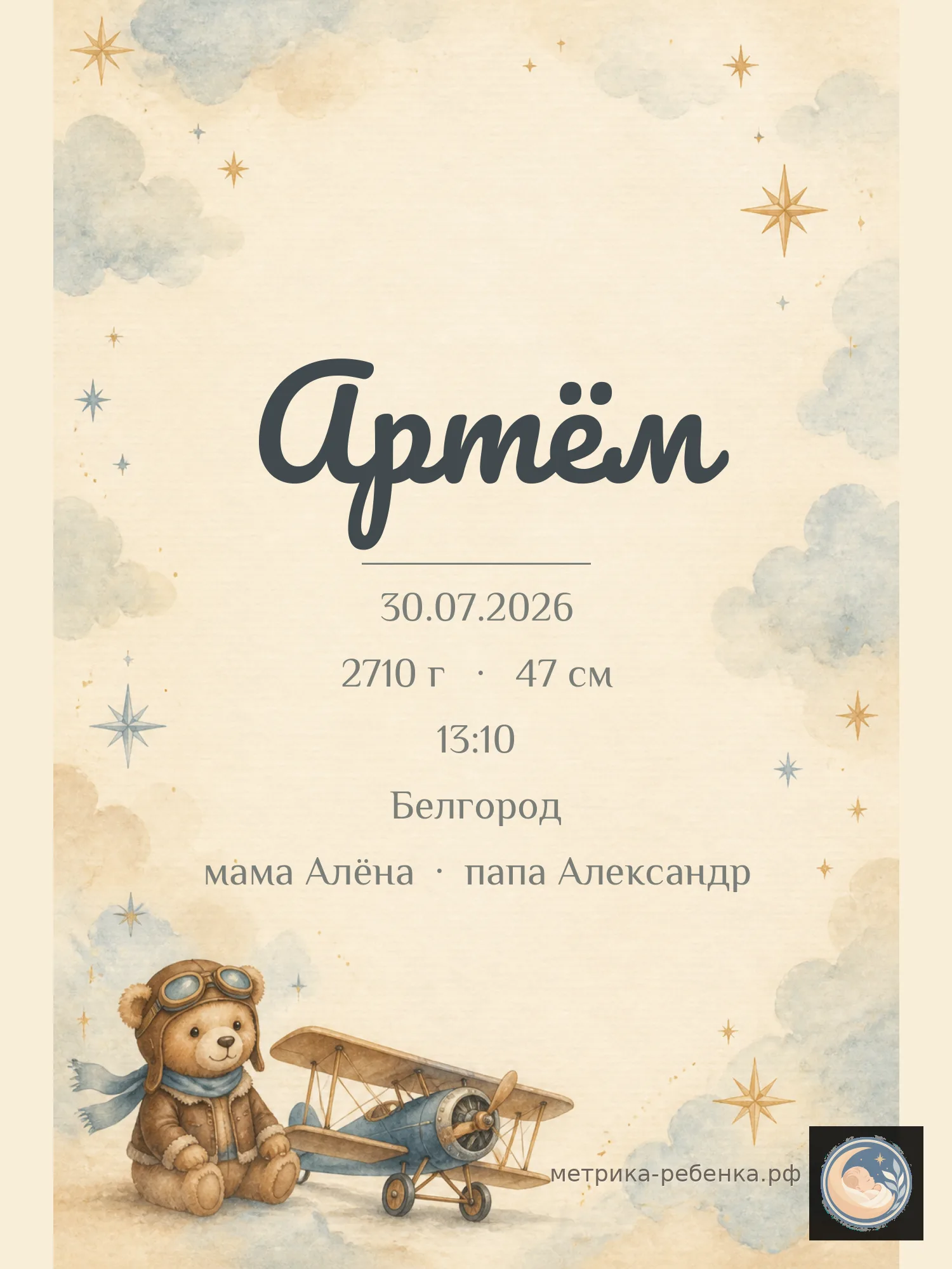 Метрика Артём
