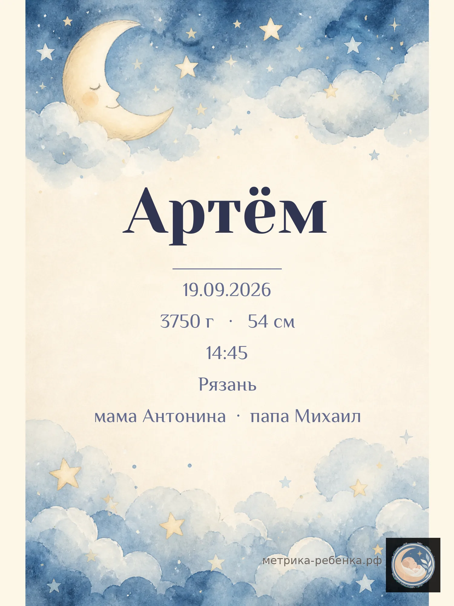 Метрика Артём