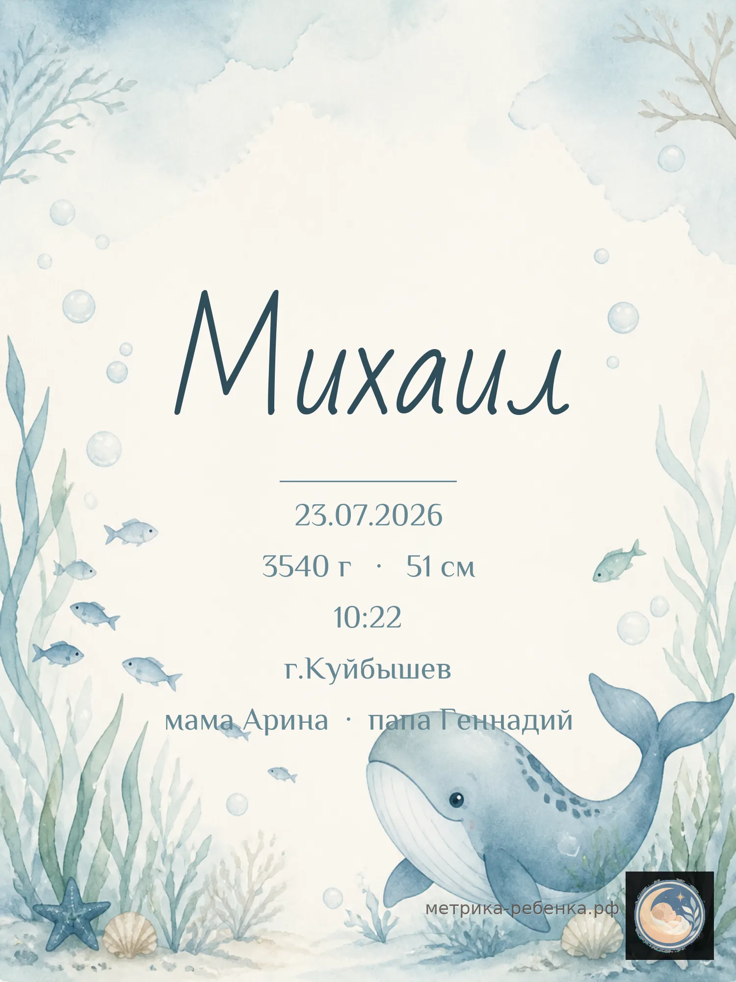 Метрика Михаил