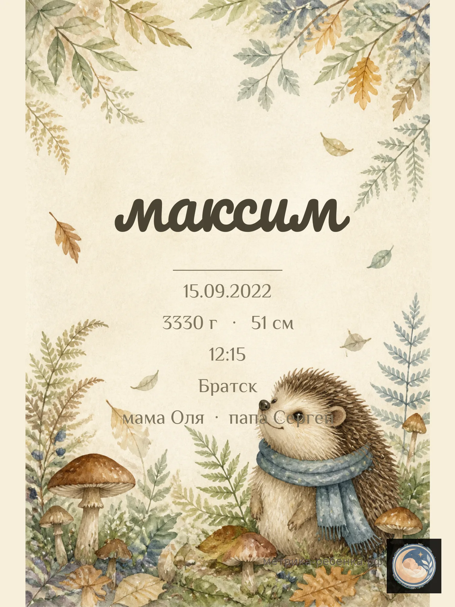 Метрика Максим