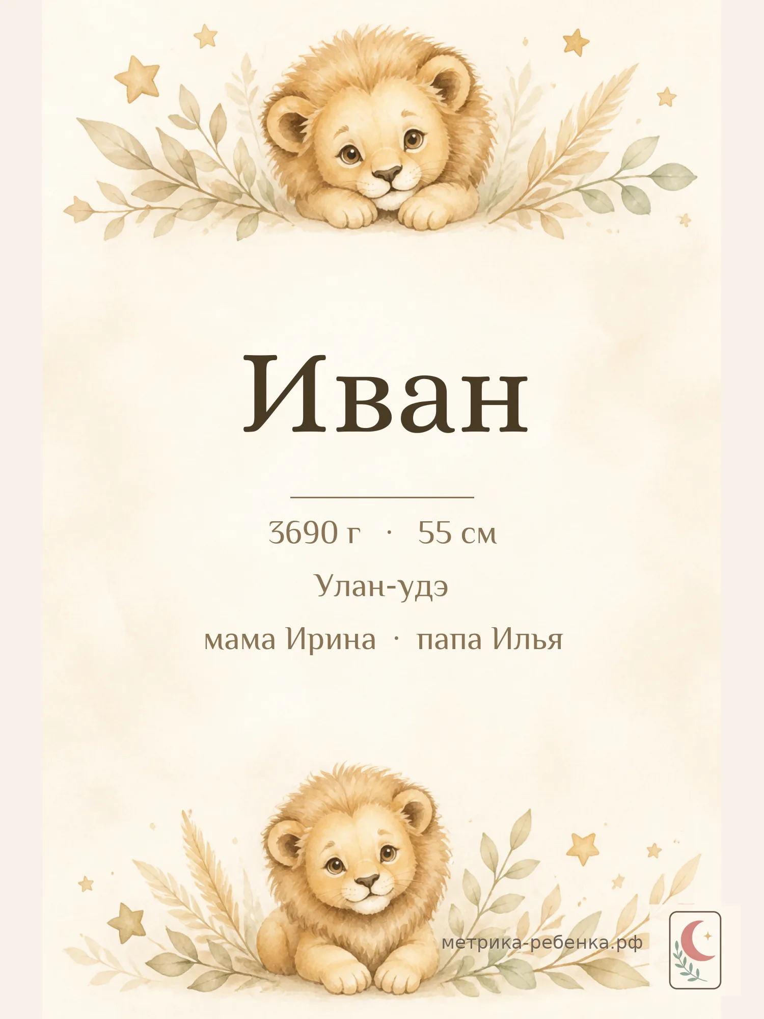 Метрика Иван