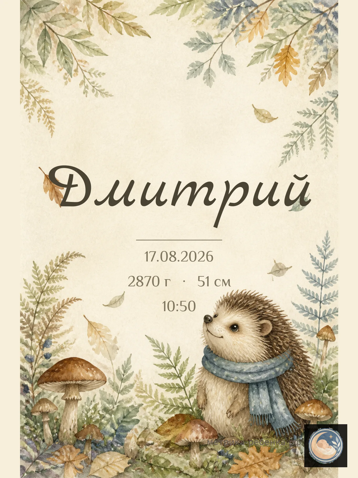 Метрики для имени Дмитрий