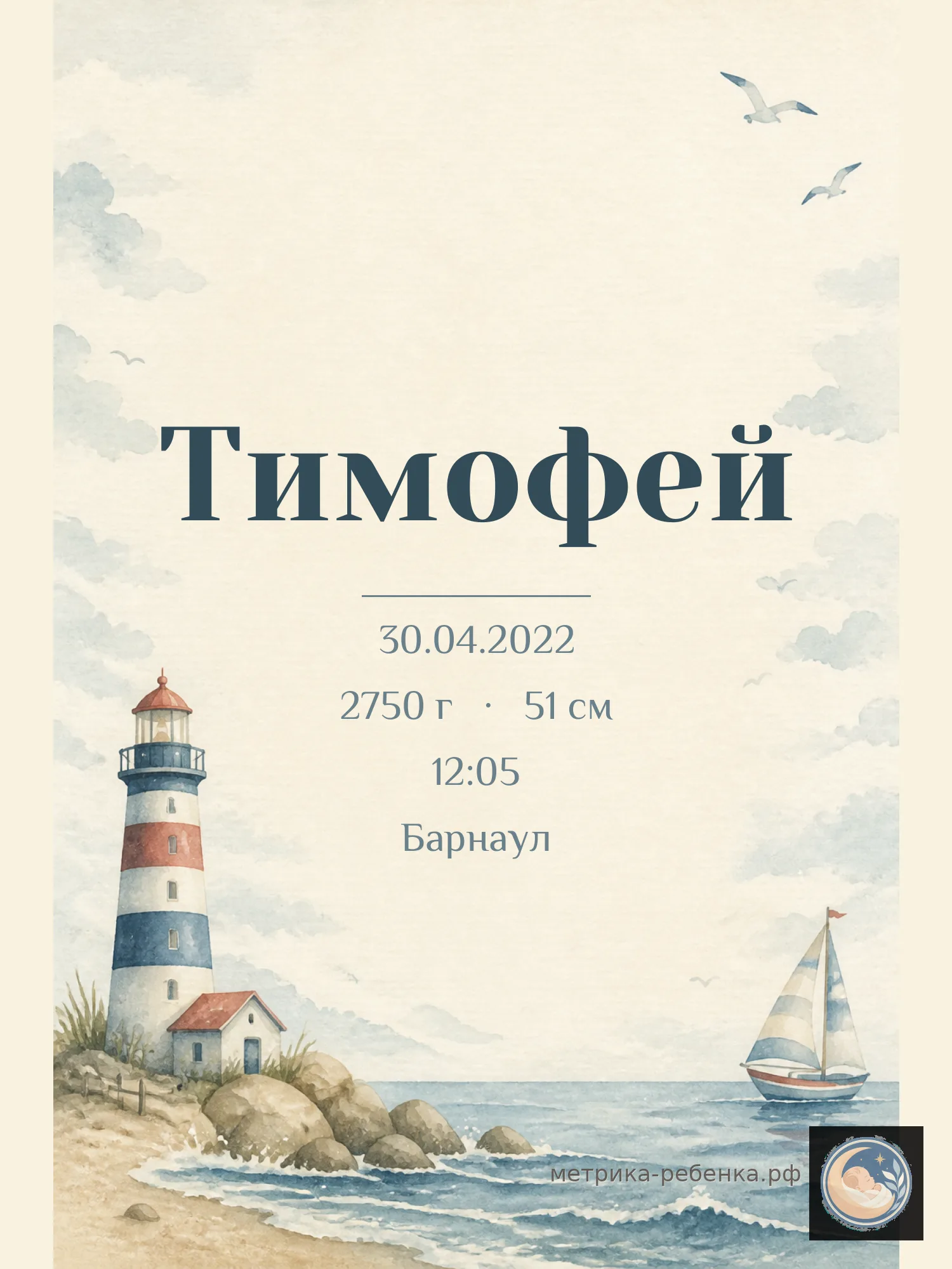 Метрика Тимофей