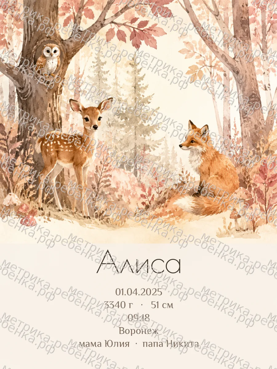 Метрики для имени Алиса