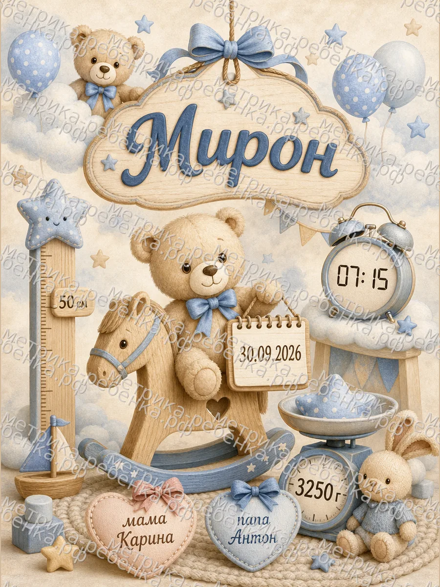 Метрики для имени Мирон