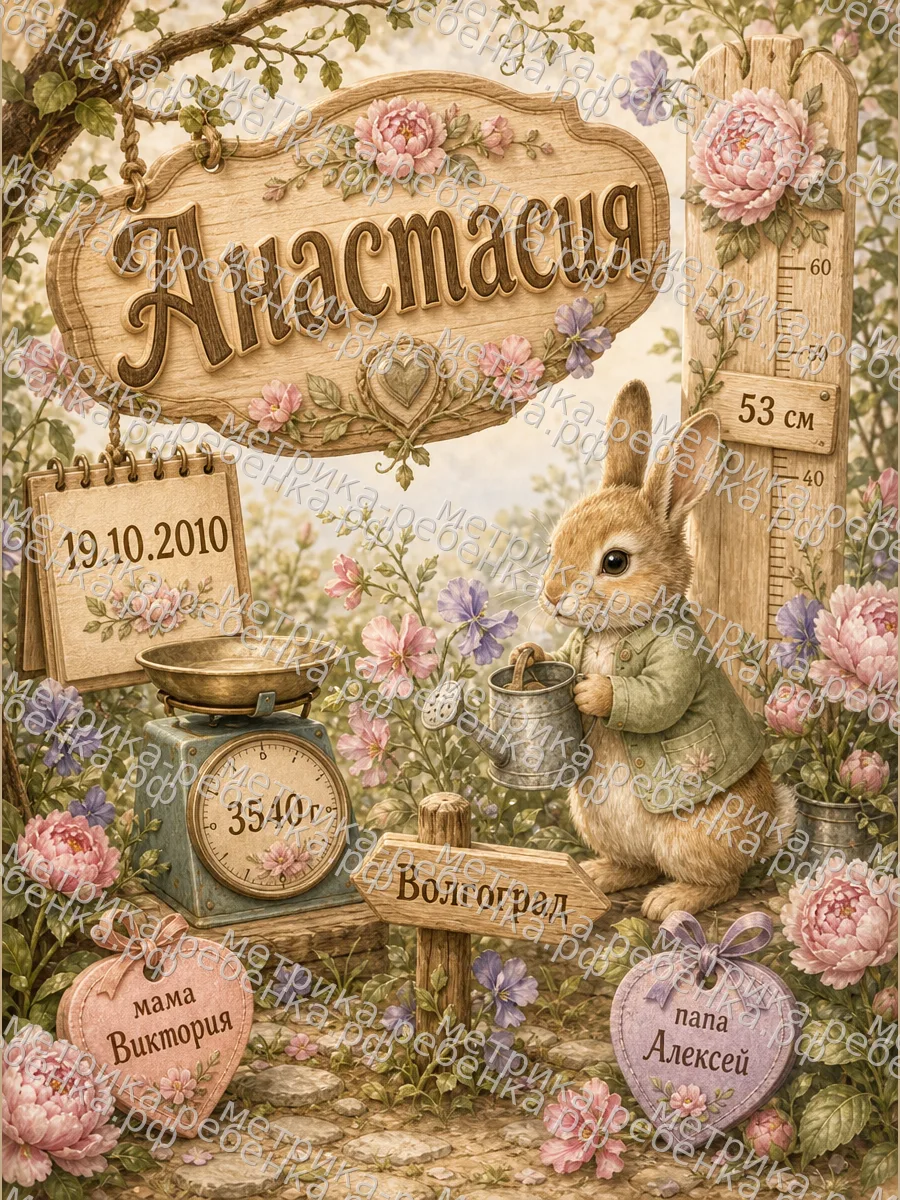 Метрики для имени Анастасия