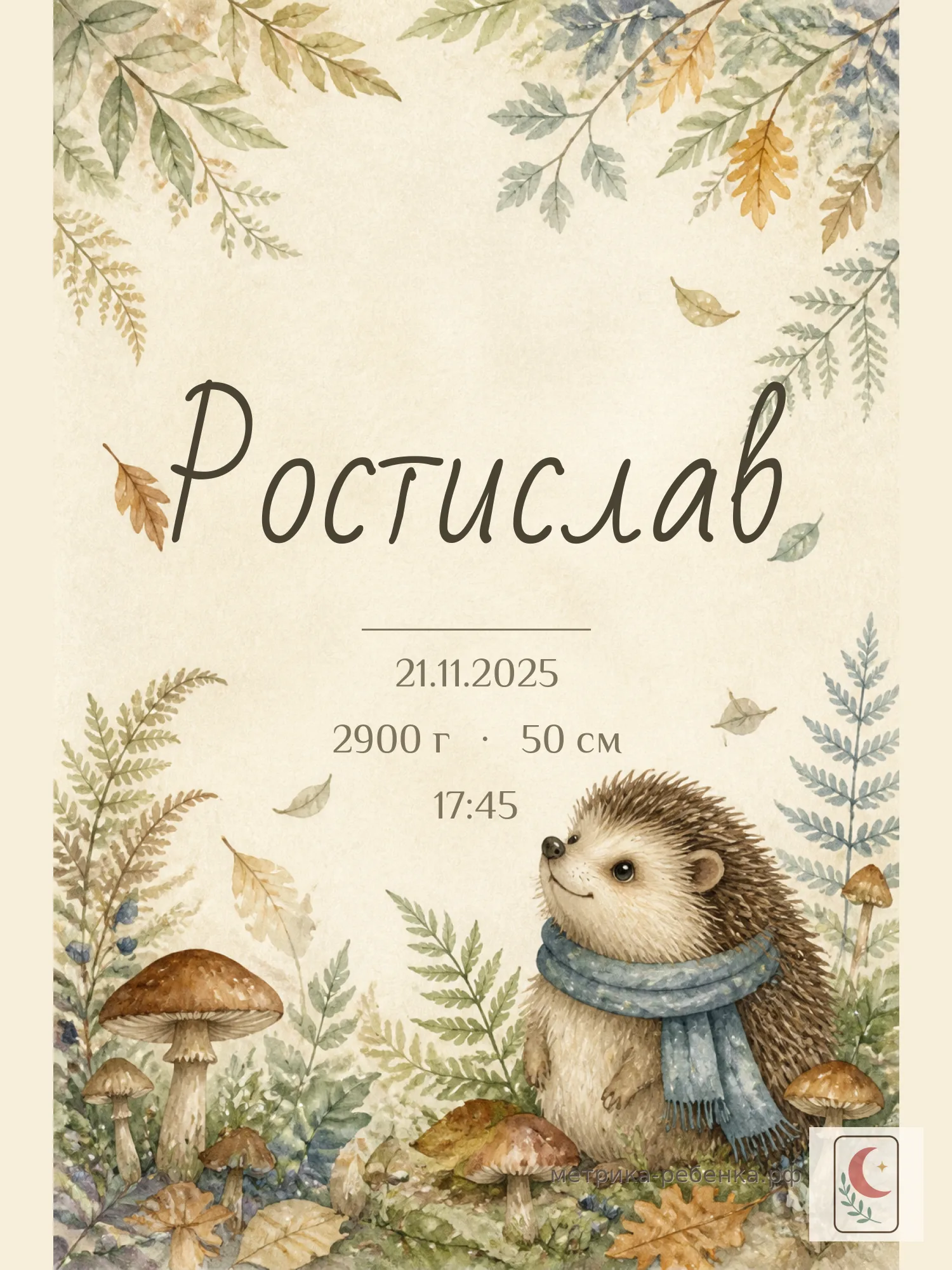 Метрика Ростислав