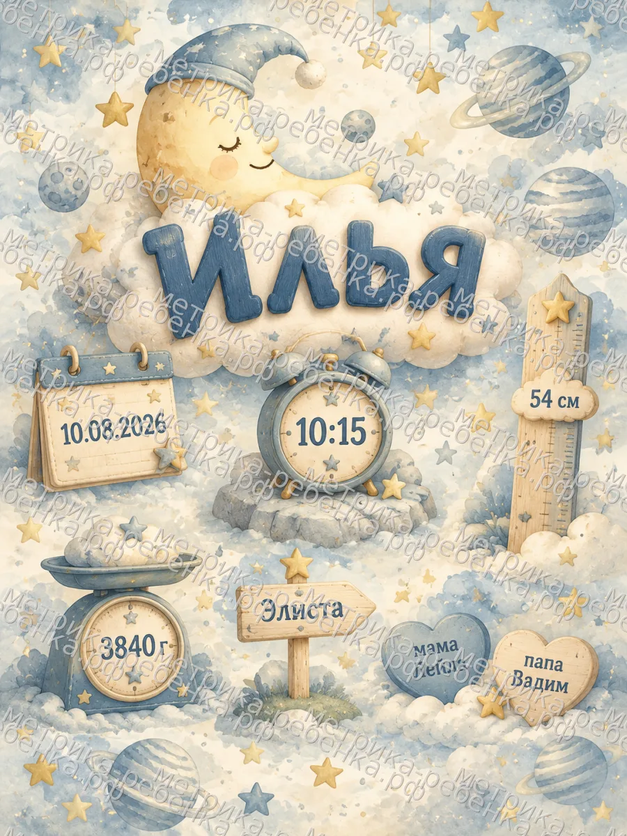 Метрики для имени Илья