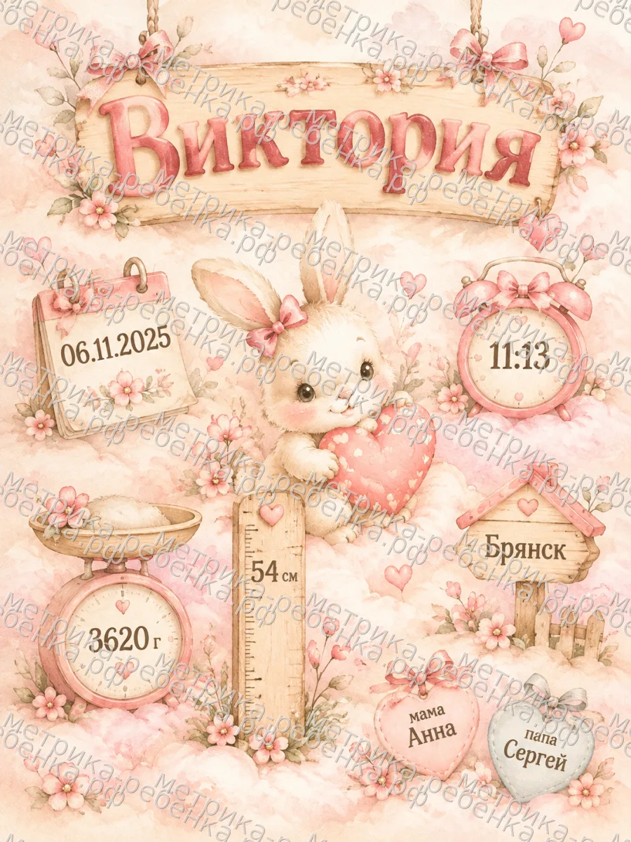 Метрики для имени Виктория