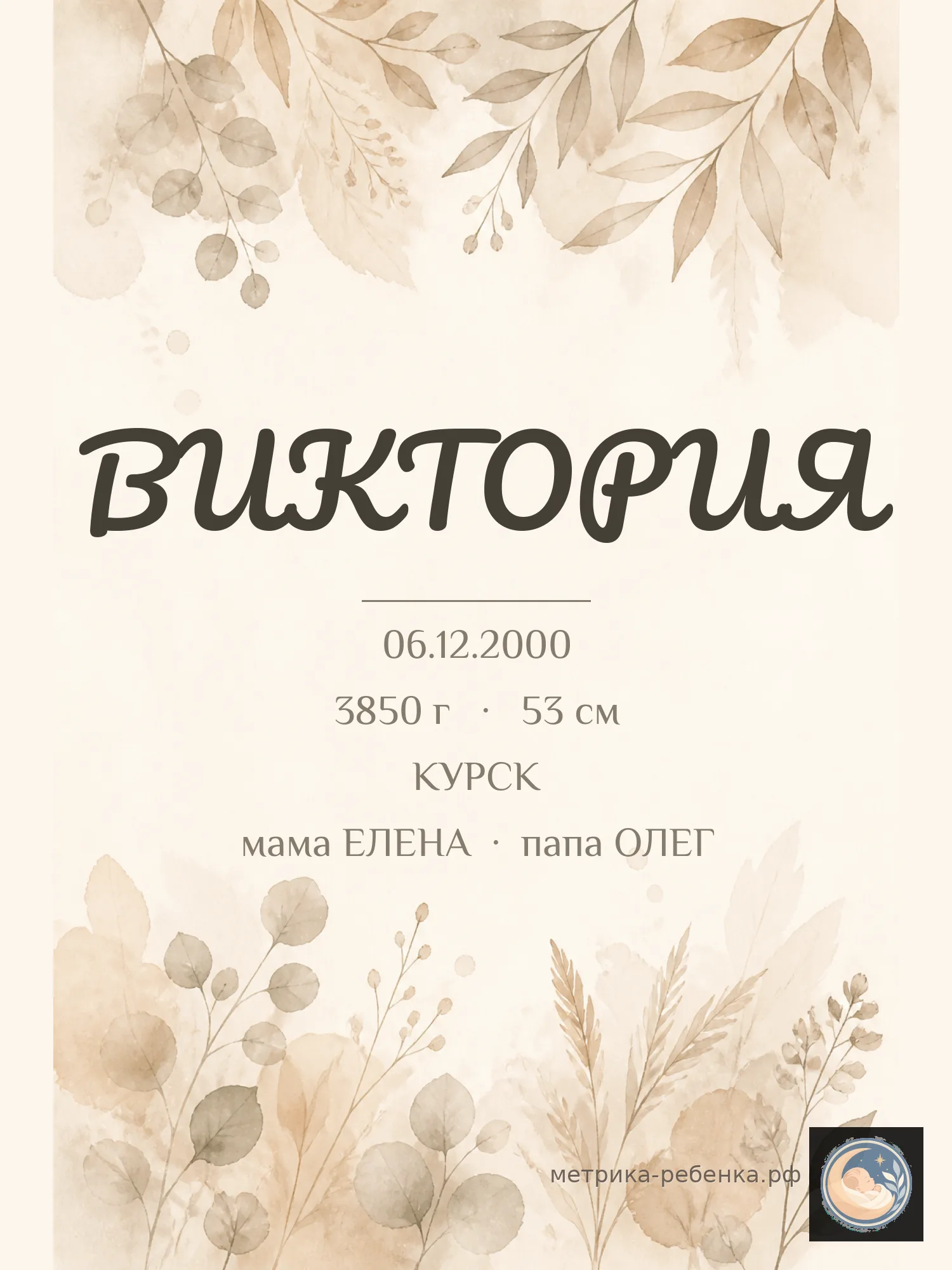 Метрика Виктория