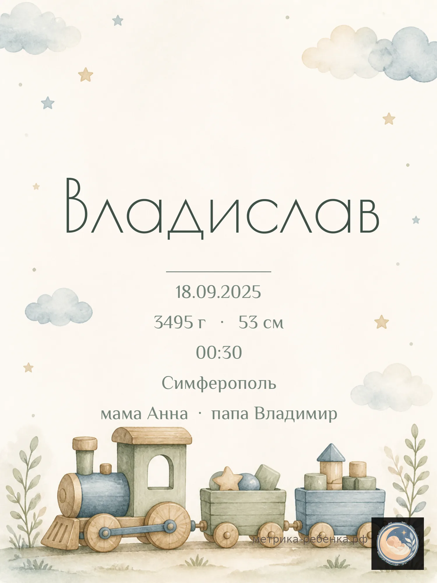 Метрика Владислав