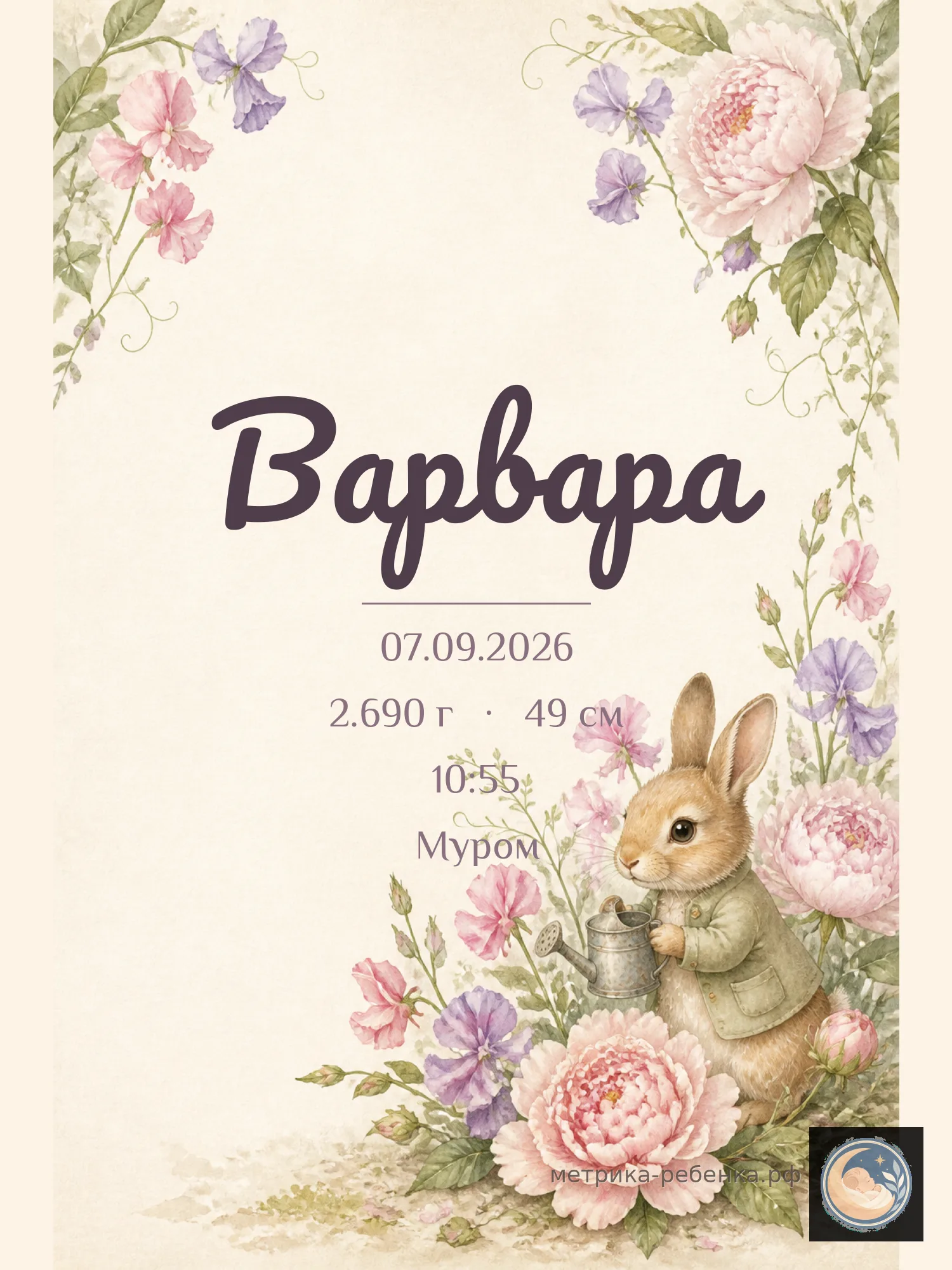 Метрика Варвара