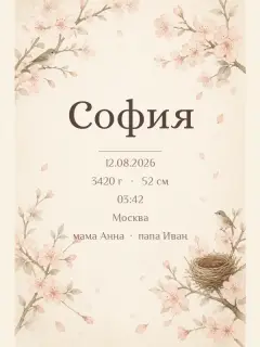 Цветущая вишня