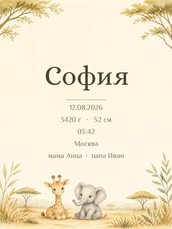 Метрика «Сафари» — пример